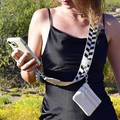 Clip And Go Phone Strap With Wallet Crossbody