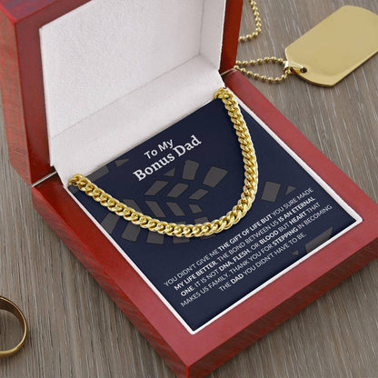 To My Bonus Dad | Cuban Link Chain