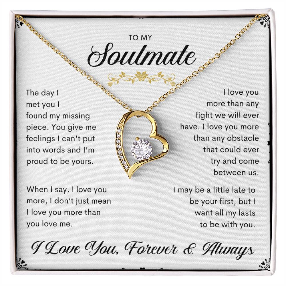 To My Soulmate | Forever Love Necklace